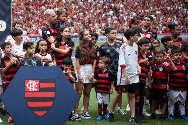 Rio de Janeiro, Rio de Janeiro, Brezilya - 08 Aralık 2024. Brezilya Şampiyonası için Flamengo x Vitoria.                        
