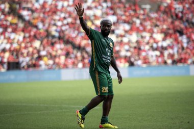 Rio de Janeiro (RJ), 12 / 28 / 2024 - All-STAR Oyun 2024 - Etkileyici Negrete. Brezilya 'nın Zico' nun düzenlediği en büyük yardım etkinliği olan Maracan 'daki 20..