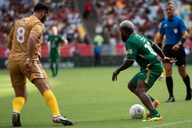 Rio de Janeiro (RJ), 12 / 28 / 2024 - All-STAR Oyun 2024 - Etkileyici Negrete. Brezilya 'nın Zico' nun düzenlediği en büyük yardım etkinliği olan Maracan 'daki 20..
