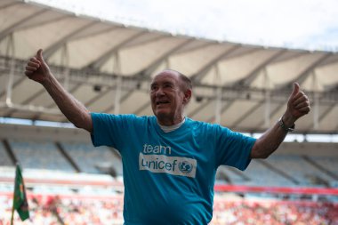 Rio de Janeiro (RJ), 12 / 28 / 2024 - 2024 all-STAR GAME - Renato Arago (Didi), UNICEF elçisi. Brezilya 'nın Zico' nun düzenlediği en büyük yardım etkinliği olan Maracan 'daki 20..