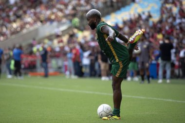 Rio de Janeiro (RJ), 12 / 28 / 2024 - All-STAR Oyun 2024 - Etkileyici Negrete. Brezilya 'nın Zico' nun düzenlediği en büyük yardım etkinliği olan Maracan 'daki 20..