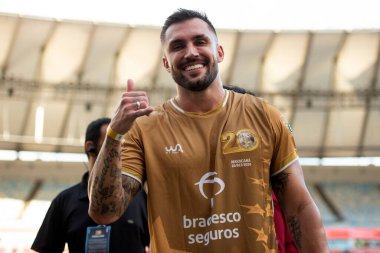 Rio de Janeiro (RJ), 12 / 28 / 2024 - 2024 All-STAR GAME - Arthur Picoli, eski BBB ve iş adamı. Brezilya 'nın Zico' nun düzenlediği en büyük yardım etkinliği olan Maracan 'daki 20..