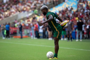 Rio de Janeiro (RJ), 12 / 28 / 2024 - All-STAR Oyun 2024 - Etkileyici Negrete. Brezilya 'nın Zico' nun düzenlediği en büyük yardım etkinliği olan Maracan 'daki 20..