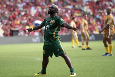 Rio de Janeiro (RJ), 12 / 28 / 2024 - All-STAR Oyun 2024 - Etkileyici Negrete. Brezilya 'nın Zico' nun düzenlediği en büyük yardım etkinliği olan Maracan 'daki 20..