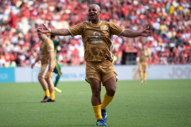 Rio de Janeiro (RJ), 12 / 28 / 2024 - All-STAR Oyun 2024 - Aktör Jonathan Haagensen. Brezilya 'nın Zico' nun düzenlediği en büyük yardım etkinliği olan Maracan 'daki 20..