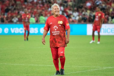 Rio de Janeiro (RJ), 12 / 28 / 2024 - 2024 All-STAR GaME - Zico, organizatör ve eski oyuncu. Brezilya 'nın Zico' nun düzenlediği en büyük yardım etkinliği olan Maracan 'daki 20..