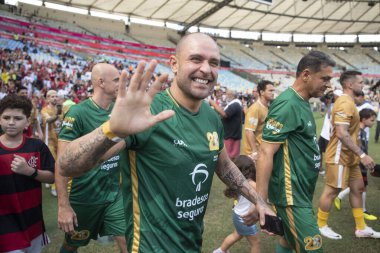 Rio de Janeiro (RJ), 12 / 28 / 2024 - GAME of the Starars 2024 - Diogo Nogueira, şarkıcı ve besteci. Maracan 'daki Yıldızlar Oyunu' nun 20. 'si. Zico' nun düzenlediği en büyük hayır etkinliği..