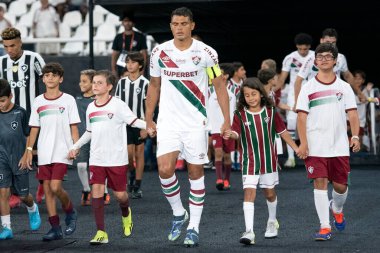 Rio de Janeiro (RJ), 29/01/2025 - BOTAFOGO X FLUMINENSE - Match between Botafogo and Fluminense for the Campeonato Carioca at Nilton Santos.                    clipart