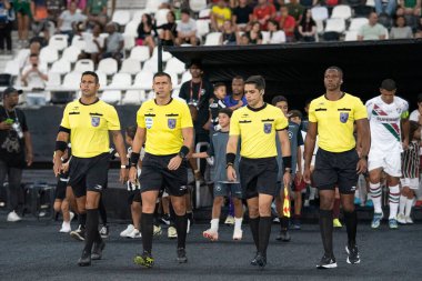 Rio de Janeiro (RJ), 29/01/2025 - BOTAFOGO X FLUMINENSE - Match between Botafogo and Fluminense for the Campeonato Carioca at Nilton Santos.                    clipart