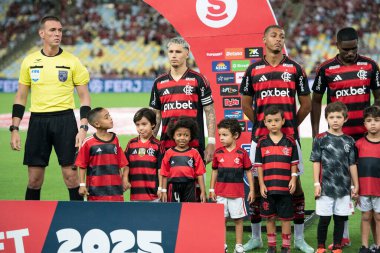 Rio de Janeiro (RJ), 30 / 01 / 2025 - FLAMENGO X SAMPAIO CORREA - Flamengo x Sampaio Correa ile Maracan 'daki Campeonato Carioca maçı.                    