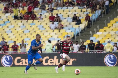 Rio de Janeiro (RJ), 30 / 01 / 2025 - FLAMENGO X SAMPAIO CORREA - Flamengo x Sampaio Correa ile Maracan 'daki Campeonato Carioca maçı.                      