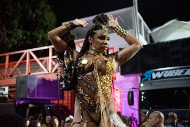 Rio de Janeiro (RJ), 01 / 02 / 2025 - Rio de Janeiro samba okullarının teknik provası: Paraso da Tuiuti, Beija Flor ve Mangueira Sapuca 'da.                                             