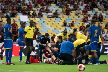 Rio de Janeiro (RJ), 30 / 01 / 2025 - FLAMENGO X SAMPAIO CORREA - Flamengo x Sampaio Correa ile Maracan 'daki Campeonato Carioca maçı.                      