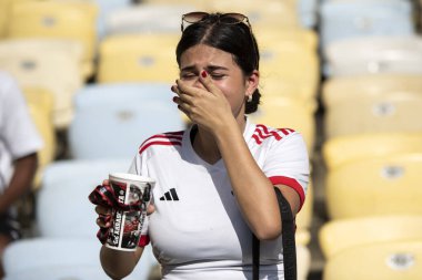 Rio de Janeiro (RJ), 08 / 02 / 2025 - FLUMINENSE X FLAMENGO - Maracana Carioca Şampiyonası için Fluminense x Flamengo arasındaki maç                    