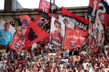 Rio de Janeiro (RJ), 08 / 02 / 2025 - FLUMINENSE X FLAMENGO - Maracana Carioca Şampiyonası için Fluminense x Flamengo arasındaki maç                    