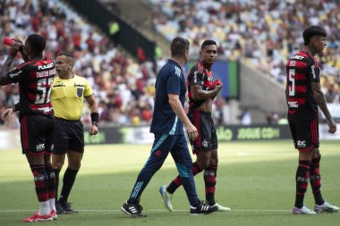 Rio de Janeiro (RJ), 08 / 02 / 2025 - FLUMINENSE X FLAMENGO - Maracana Carioca Şampiyonası için Fluminense x Flamengo arasındaki maç                    