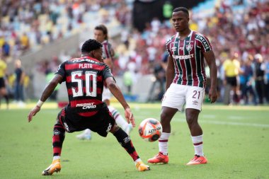 Rio de Janeiro (RJ), 08 / 02 / 2025 - FLUMINENSE X FLAMENGO - Maracana Carioca Şampiyonası için Fluminense x Flamengo arasındaki maç                    