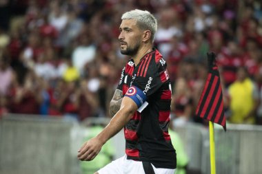 Rio de Janeiro, Rio de Janeiro, Brezilya - 12 Şubat 2025. Flamengo x Botafogo, Carioca Şampiyonası için Maracana Stadyumu 'nda..                            