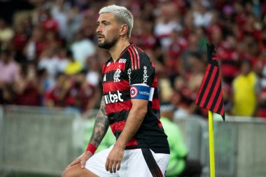 Rio de Janeiro, Rio de Janeiro, Brezilya - 12 Şubat 2025. Flamengo x Botafogo, Carioca Şampiyonası için Maracana Stadyumu 'nda..                            