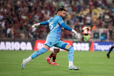 Rio de Janeiro, Rio de Janeiro, Brezilya - 12 Şubat 2025. Flamengo x Botafogo, Carioca Şampiyonası için Maracana Stadyumu 'nda..                            