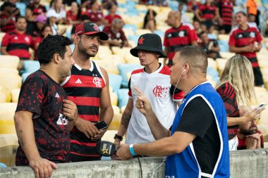Rio de Janeiro, Rio de Janeiro, Brezilya - 12 Şubat 2025. Flamengo x Botafogo, Carioca Şampiyonası için Maracana Stadyumu 'nda..                            