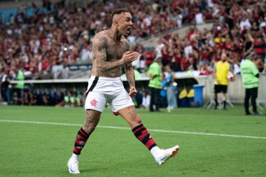 Rio de Janeiro (RJ), 15 / 02 / 2025 - FLAMENGO X VASCO - Maracan 'daki Campeonato Carioca için Flamengo x Vasco ile maç.                          