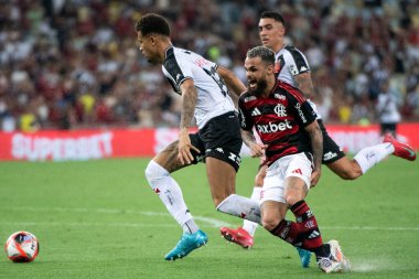 Rio de Janeiro (RJ), 15 / 02 / 2025 - FLAMENGO X VASCO - Maracan 'daki Campeonato Carioca için Flamengo x Vasco ile maç.                          