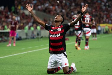 Rio de Janeiro (RJ), 15 / 02 / 2025 - FLAMENGO X VASCO - Maracan 'daki Campeonato Carioca için Flamengo x Vasco ile maç.                          