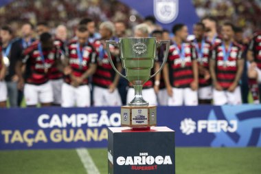 Rio de Janeiro, Rio de Janeiro, Brezilya - 22 Şubat 2025. Flamengo x Marica Carioca Şampiyonası için Maracana Stadyumu 'nda.                          