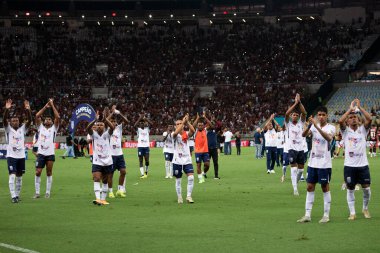 Rio de Janeiro, Rio de Janeiro, Brezilya - 22 Şubat 2025. Flamengo x Marica Carioca Şampiyonası için Maracana Stadyumu 'nda.                          