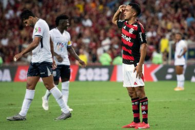 Rio de Janeiro, Rio de Janeiro, Brezilya - 22 Şubat 2025. Flamengo x Marica Carioca Şampiyonası için Maracana Stadyumu 'nda.                          