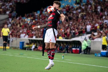 Rio de Janeiro, Rio de Janeiro, Brezilya - 22 Şubat 2025. Flamengo x Marica Carioca Şampiyonası için Maracana Stadyumu 'nda.                          