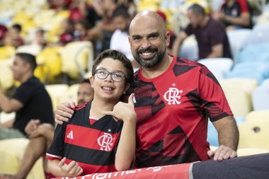 Rio de Janeiro, Rio de Janeiro, Brezilya - 22 Şubat 2025. Flamengo x Marica Carioca Şampiyonası için Maracana Stadyumu 'nda.                          