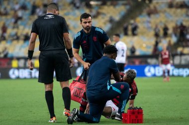 Rio de Janeiro, Rio de Janeiro, Brezilya - 15 Şubat 2025. Flamengo x Vasco, Carioca Şampiyonası için Maracana Stadyumu 'nda.         