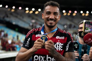 Rio de Janeiro, Rio de Janeiro, Brezilya - 22 Şubat 2025. Flamengo x Marica Carioca Şampiyonası için Maracana Stadyumu 'nda.                          