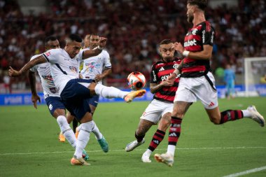 Rio de Janeiro, Rio de Janeiro, Brezilya - 22 Şubat 2025. Flamengo x Marica Carioca Şampiyonası için Maracana Stadyumu 'nda.                          