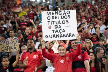 Rio de Janeiro, Rio de Janeiro, Brezilya - 22 Şubat 2025. Flamengo x Marica Carioca Şampiyonası için Maracana Stadyumu 'nda.                          