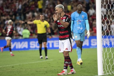 Rio de Janeiro, Rio de Janeiro, Brezilya - 22 Şubat 2025. Flamengo x Marica Carioca Şampiyonası için Maracana Stadyumu 'nda.                          