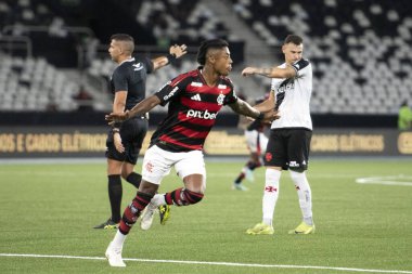Rio de Janeiro, Rio de Janeiro, Brezilya - 01 Mart 2025. Vasco x Flamengo Nilton Santos Stadyumu 'nda, Carioca Şampiyonası yarı finalinde..                 