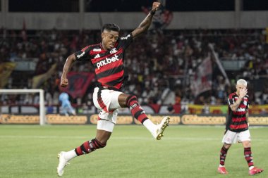 Rio de Janeiro, Rio de Janeiro, Brezilya - 01 Mart 2025. Vasco x Flamengo Nilton Santos Stadyumu 'nda, Carioca Şampiyonası yarı finalinde..                 