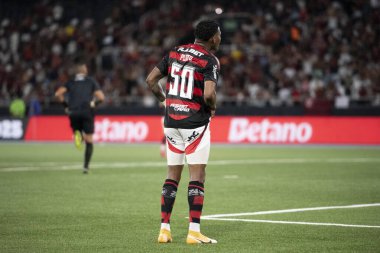 Rio de Janeiro, Rio de Janeiro, Brezilya - 01 Mart 2025. Vasco x Flamengo Nilton Santos Stadyumu 'nda, Carioca Şampiyonası yarı finalinde..                 