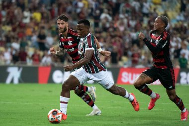 Rio de Janeiro (RJ), 12 / 03 / 2025 - FLUMINENSE X FLAMENGO - Fluminense ve Flamengo, Campeonato Carioca at Maracana                              