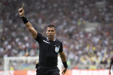 Rio de Janeiro, Rio de Janeiro, Brezilya - 16 Mart 2025. Flamengo x Fluminense Maracan Stadyumu 'nda. Flamengo Carioca Şampiyonu 2025                      