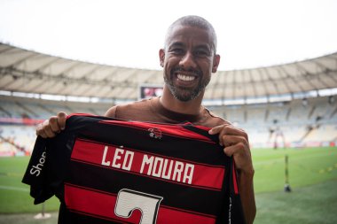 Rio de Janeiro, Rio de Janeiro, Brezilya - 16 Mart 2025. Flamengo x Fluminense Maracan Stadyumu 'nda. Flamengo Carioca Şampiyonu 2025                      