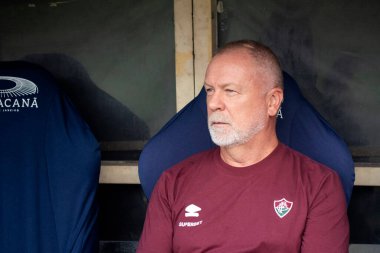 Rio de Janeiro, Rio de Janeiro, Brezilya - 16 Mart 2025. Flamengo x Fluminense Maracan Stadyumu 'nda. Flamengo Carioca Şampiyonu 2025                      