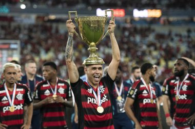 Rio de Janeiro, Rio de Janeiro, Brezilya - 16 Mart 2025. Flamengo x Fluminense Maracan Stadyumu 'nda. Flamengo Carioca Şampiyonu 2025                      