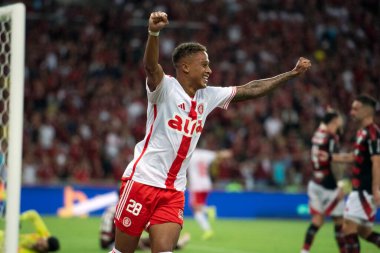 Rio de Janeiro (RJ), 29 / 03 / 2025 - FLAMENGO X INTERNACIONAL - Flamengo ile Maracan 'daki Brezilya Şampiyonası Internacional maçı.             