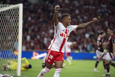 Rio de Janeiro (RJ), 29 / 03 / 2025 - FLAMENGO X INTERNACIONAL - Flamengo ile Maracan 'daki Brezilya Şampiyonası Internacional maçı.             