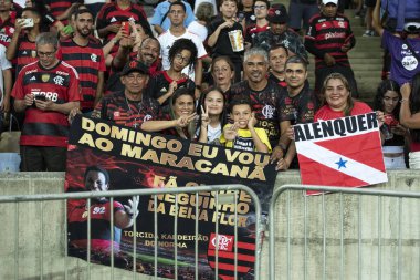 Rio de Janeiro (RJ), 29 / 03 / 2025 - FLAMENGO X INTERNACIONAL - Flamengo ile Maracan 'daki Brezilya Şampiyonası Internacional maçı.             