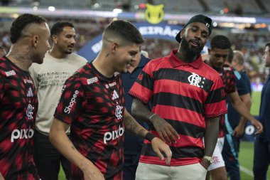 Rio de Janeiro (RJ), 29 / 03 / 2025 - FLAMENGO X INTERNACIONAL - Flamengo ile Maracan 'daki Brezilya Şampiyonası Internacional maçı.             